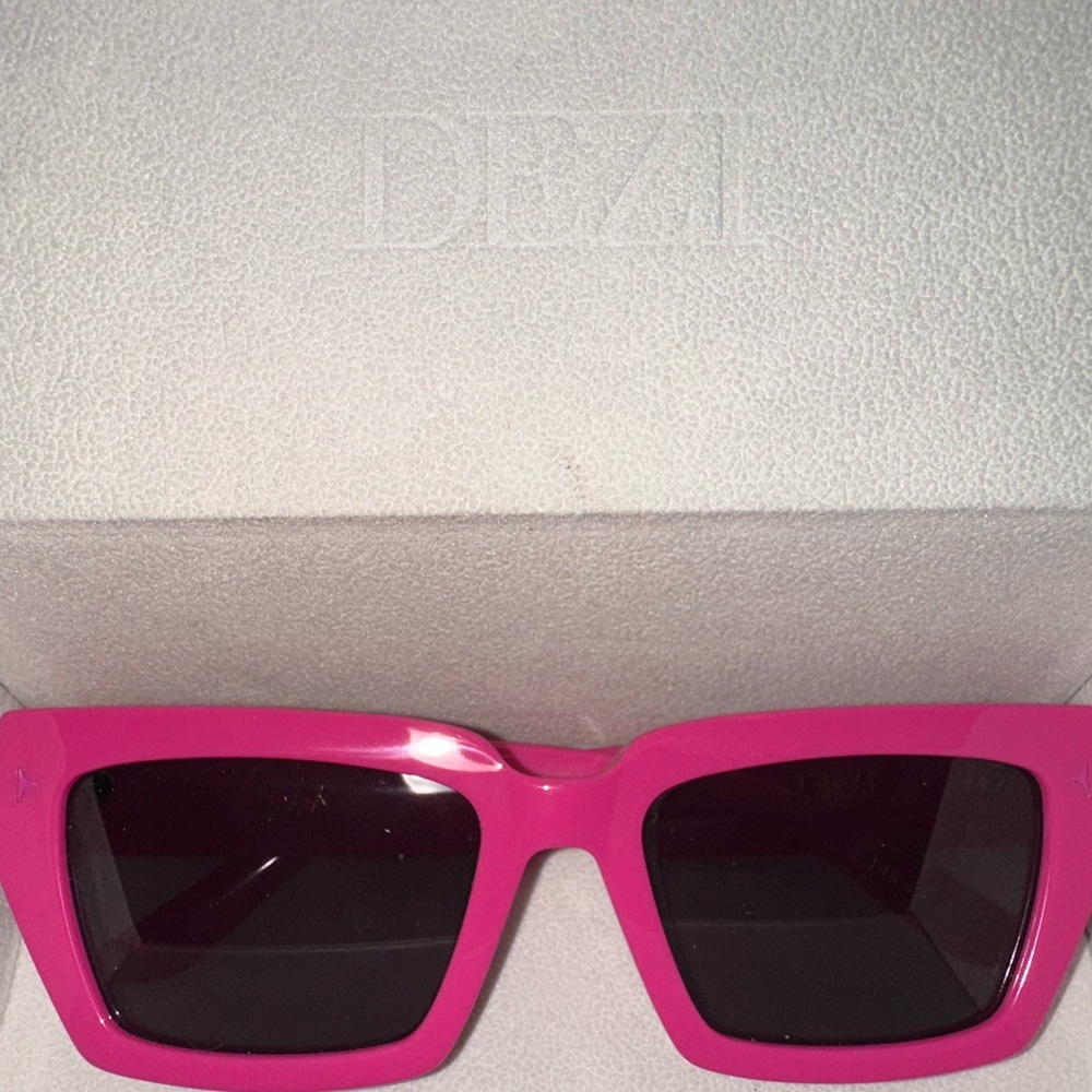 DEZI Vibrant Pink Sunglasses